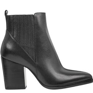Marc Fisher Black Leather Ankle Boots - size 8.5